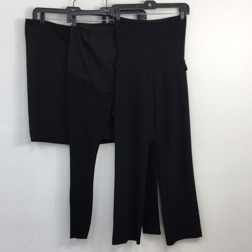 Motherhood/Liz Lange/Isabel Maternity Black Bottoms Bundle Size XS GREAT